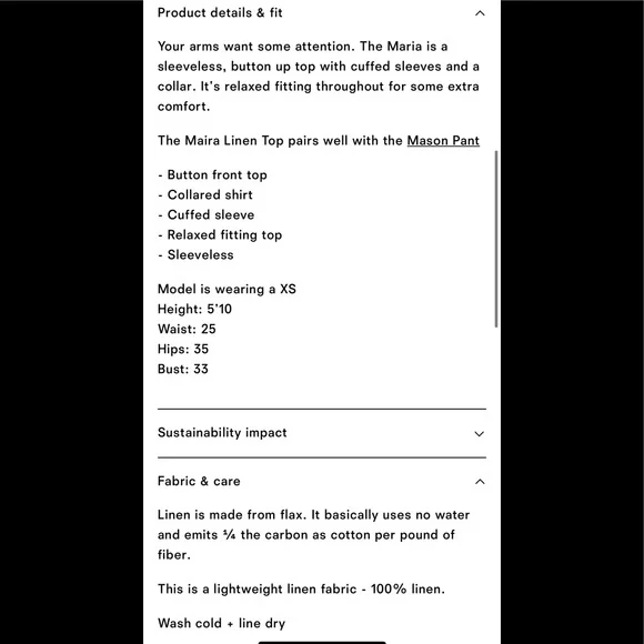 Reformation maira linen top new with tag - Picture 13 of 13